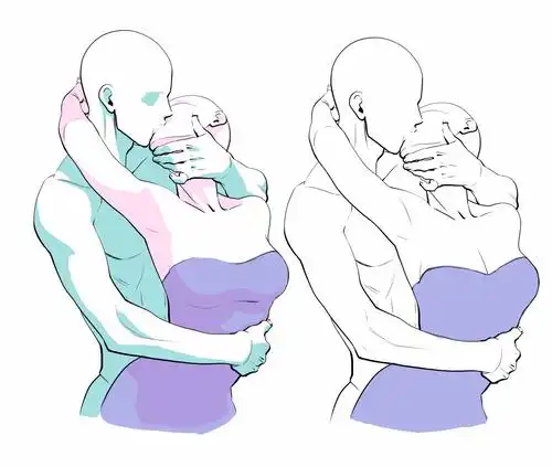 如何画好甜蜜接吻组合