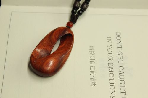 原创设计莫比乌斯带吊坠木质莫比乌斯环男女生日礼物