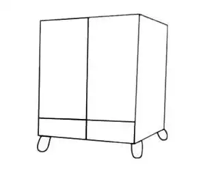 衣柜简笔画简单画法步骤教程及图片大全