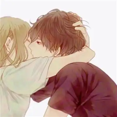 cp头像情侣一对接吻