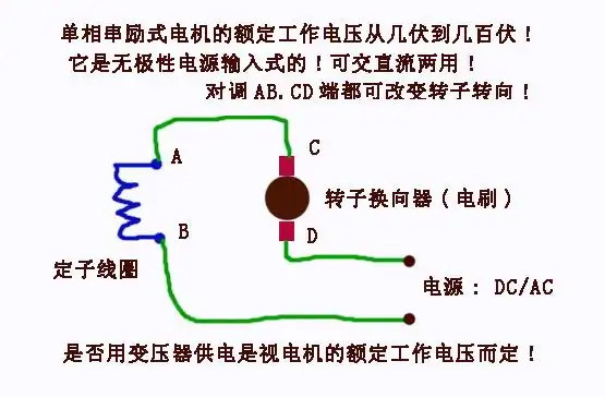单相串激电动机怎么连接