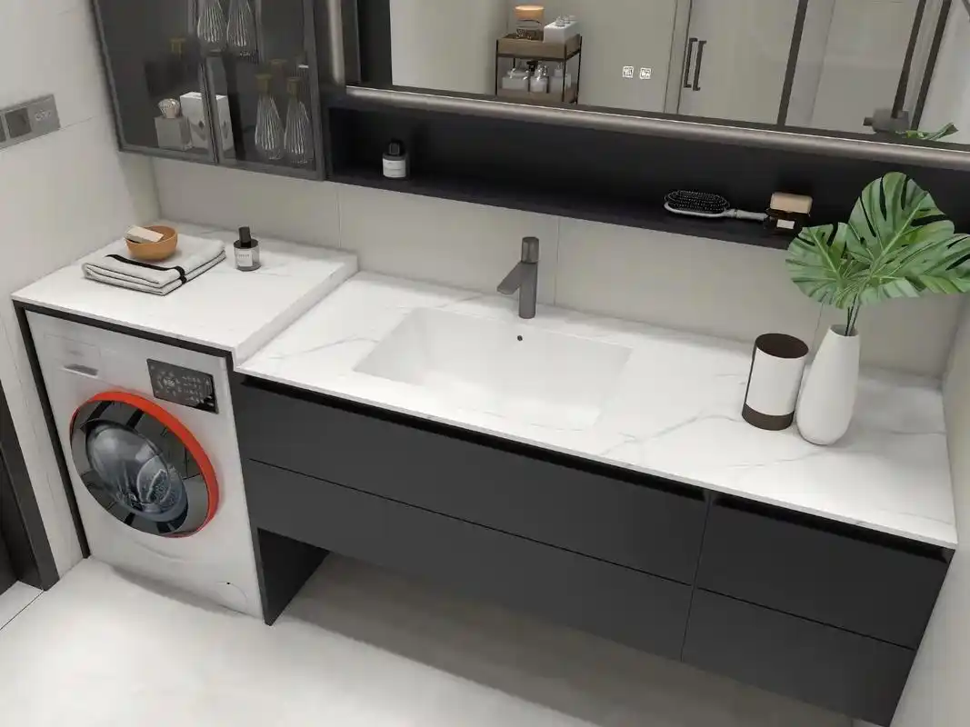 【定制奢华,尽在实木定制浴室柜】