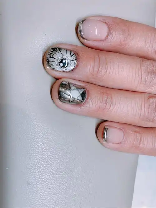 男士美甲超级炫酷