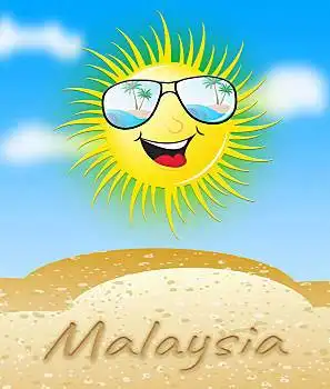 马来西亚,太阳,微笑,寓意,晴朗,玻璃,插画