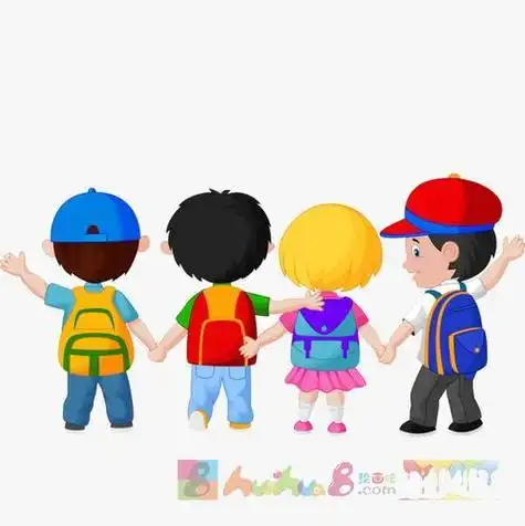 三个男孩背影简笔画集