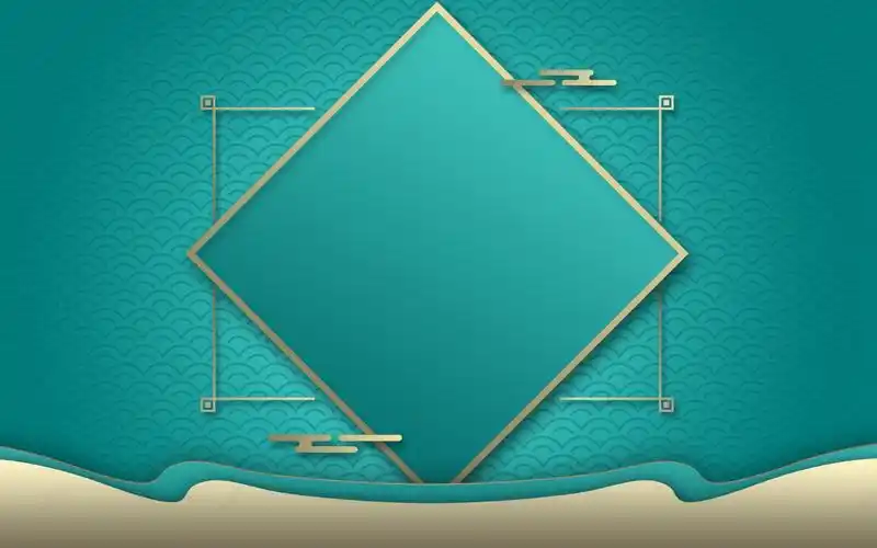 绿色中国风简约ppt背景