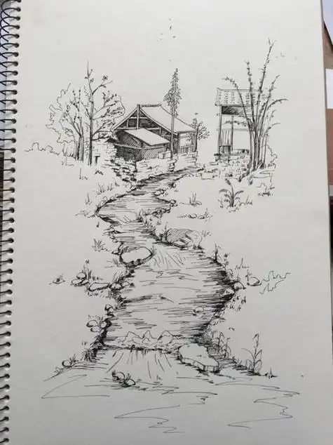 风景速写简单初学者 风景画速写简单初学者