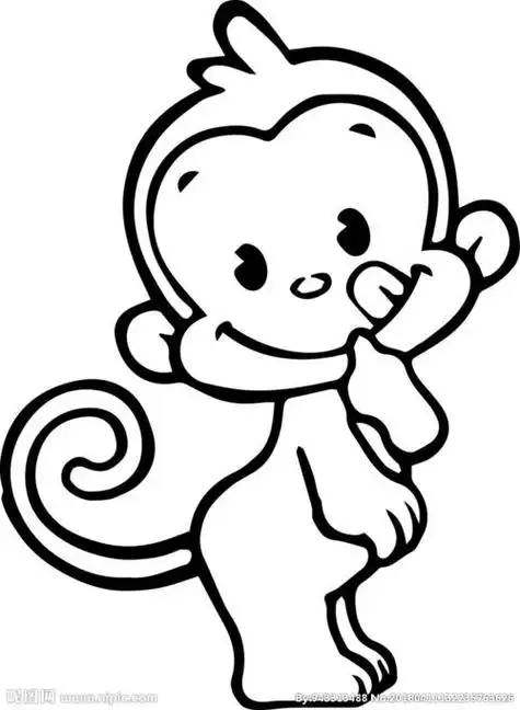 简笔猴子怎么画猴子的简笔画
