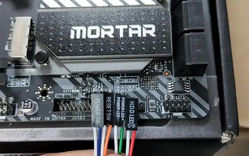 微星b460mmortar迫击炮机箱开关接线图