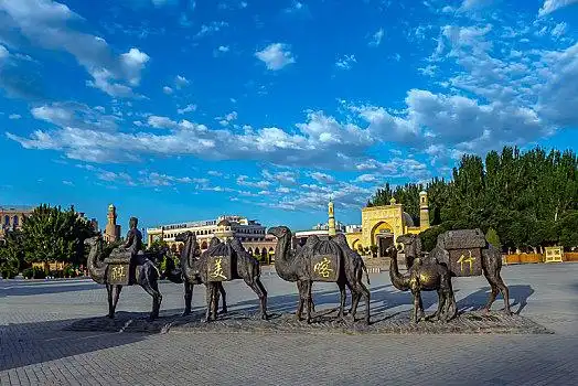 喀什艾提尕尔清真寺广场