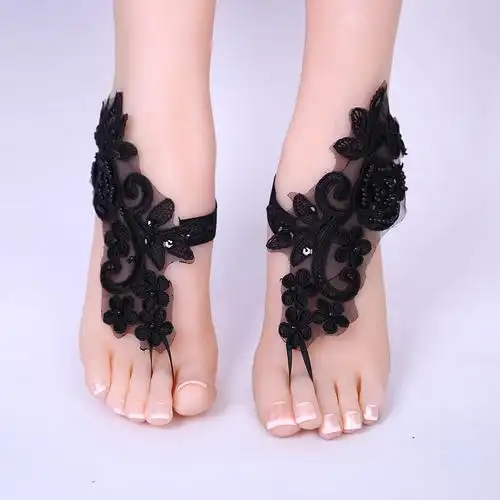 厂家直销新娘蕾丝脚饰 沙滩脚链脚趾头脚饰蕾丝脚环 脚饰脚链爆款