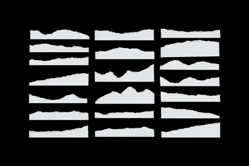 20款潮流高清复古做旧毛边撕纸效果png免扣图片素材 ripped paper