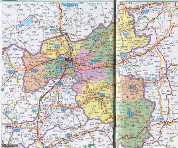 大同市地图高清版