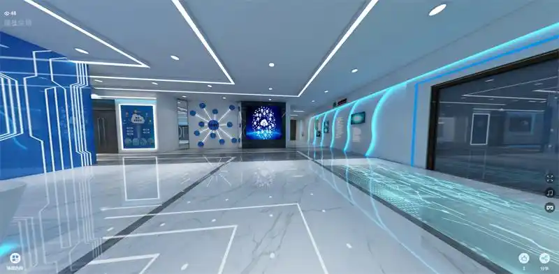 科技感十足的农信数据大厅,未来的无限可能