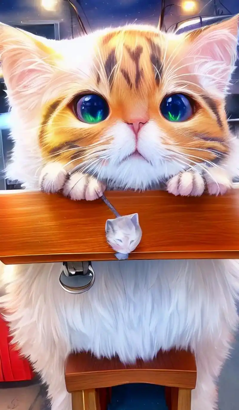 抖音图文伙伴计划 可爱的猫咪壁纸,快来带回家吧.#你该换壁 - 抖