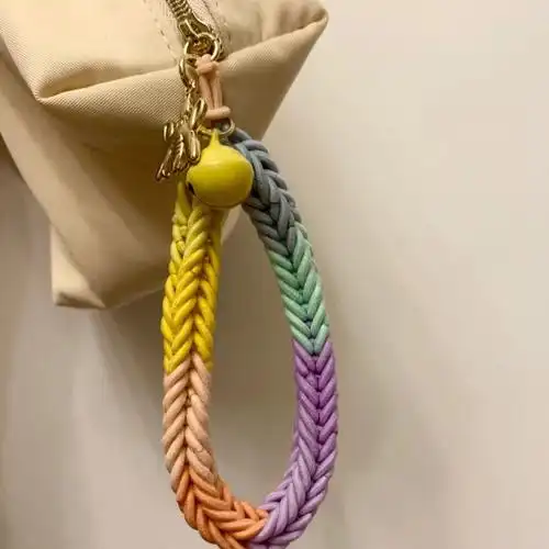 皮筋女发圈手绳成品头绳小红书同款彩虹编织发绳儿童手环闺蜜情侣手链