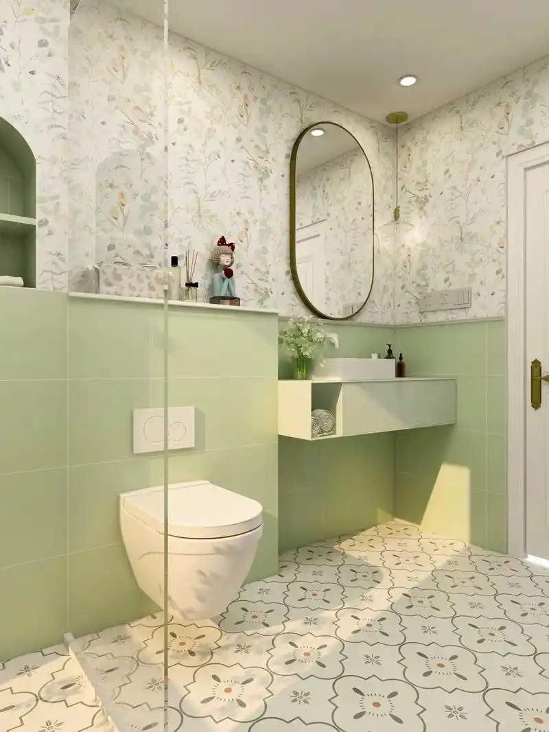 97卫生间瓷砖无论从 - 抖音