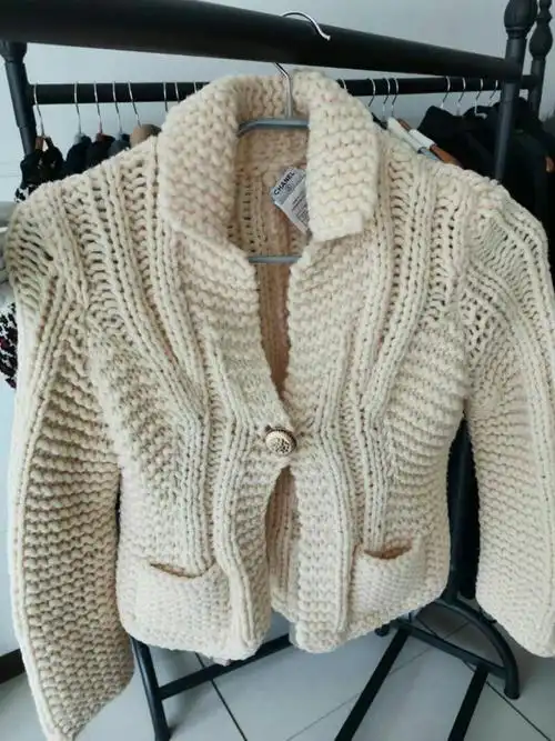 国现日本二手服装香奈儿女士开衫毛衣915a159顺丰到付