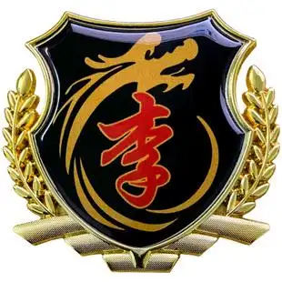 汽车车贴李姓氏名字百家姓侧s标贴车载反光个性贴纸车贴尾标车身