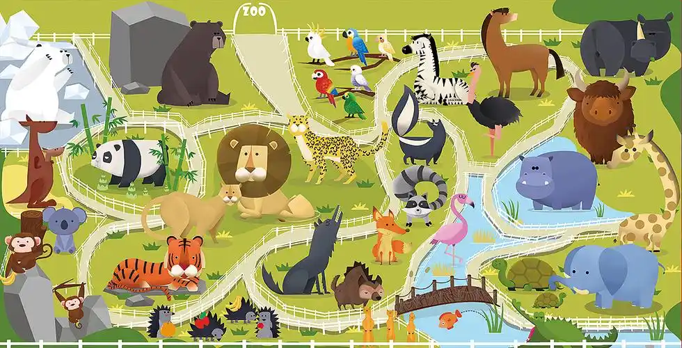 动物园|插画|儿童插画|空气吧 - 原创作品 - 站酷 (zcool)