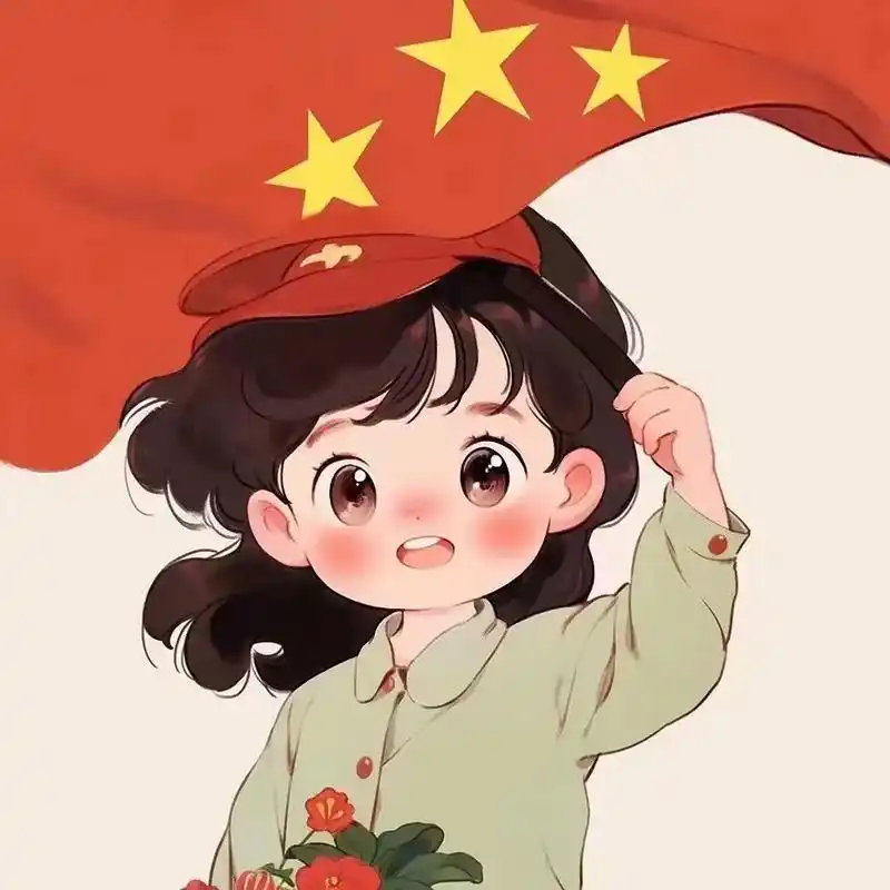 国庆专属头像 #国旗头像 #超甜情头 #一起换头像 #q版 - 抖音