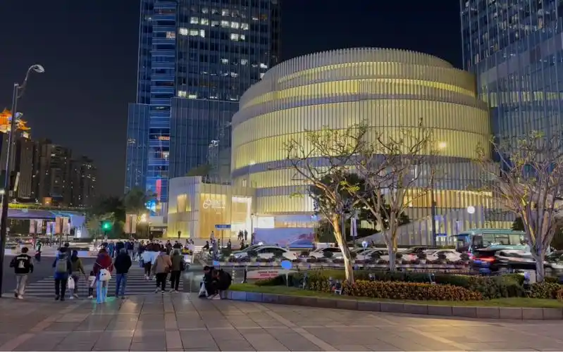 冬日上海徐家汇商圈夜景随拍