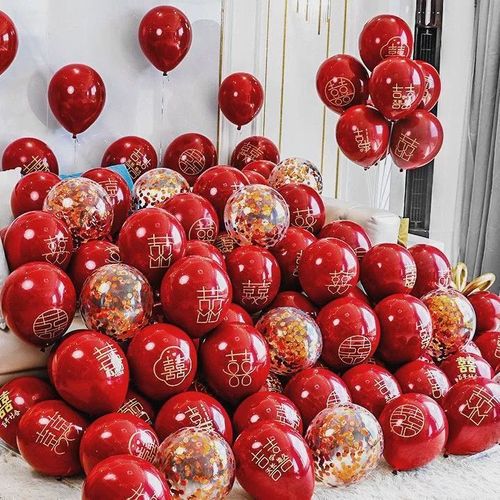 结婚气球婚房装饰用品生日布置气球加厚防爆浪漫气球套餐气球批发