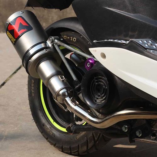 福喜巧格gy6雅马哈鬼火天蝎黄龙600摩托车改装配件炸街排气管