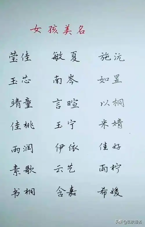 宝宝起名:这些文艺又罕见的名字,与众不同