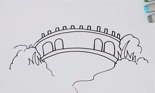 玉带桥怎么画简笔画