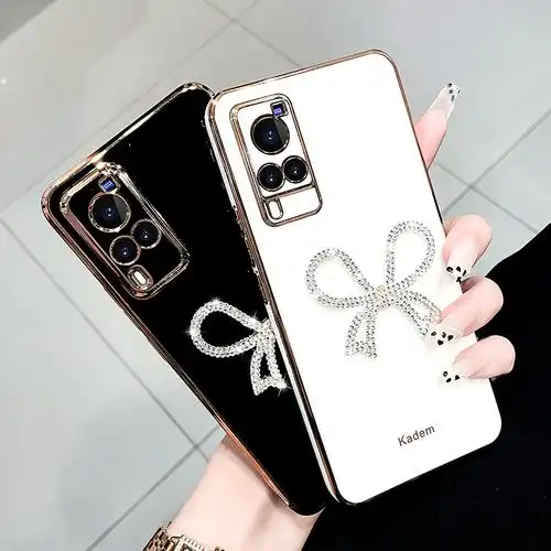 适用于vivox60手机壳女款x60曲屏版镜头全包防摔软壳x60pro奢华水钻