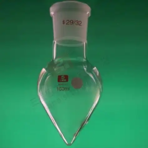 三爱思梨形烧瓶100ml29鸡心瓶高硼硅加厚耐高温a01825