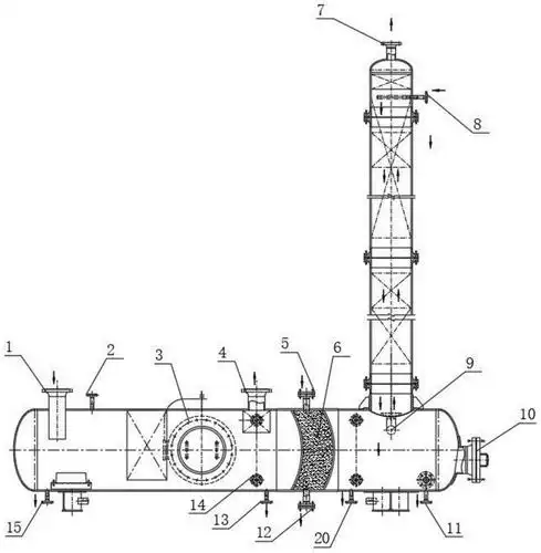 cn110304678a_低温分离甲醇汽提塔合一装置在审