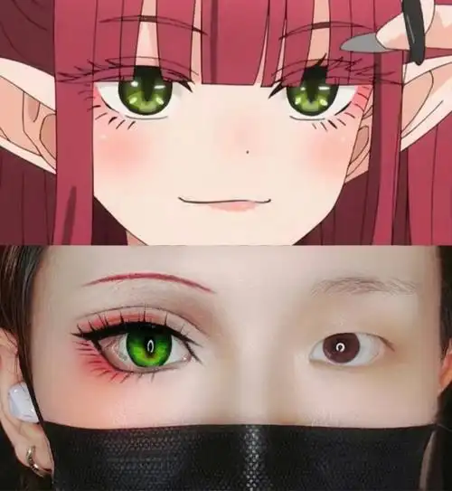 喜多川海梦魅魔cos眼妆仿妆