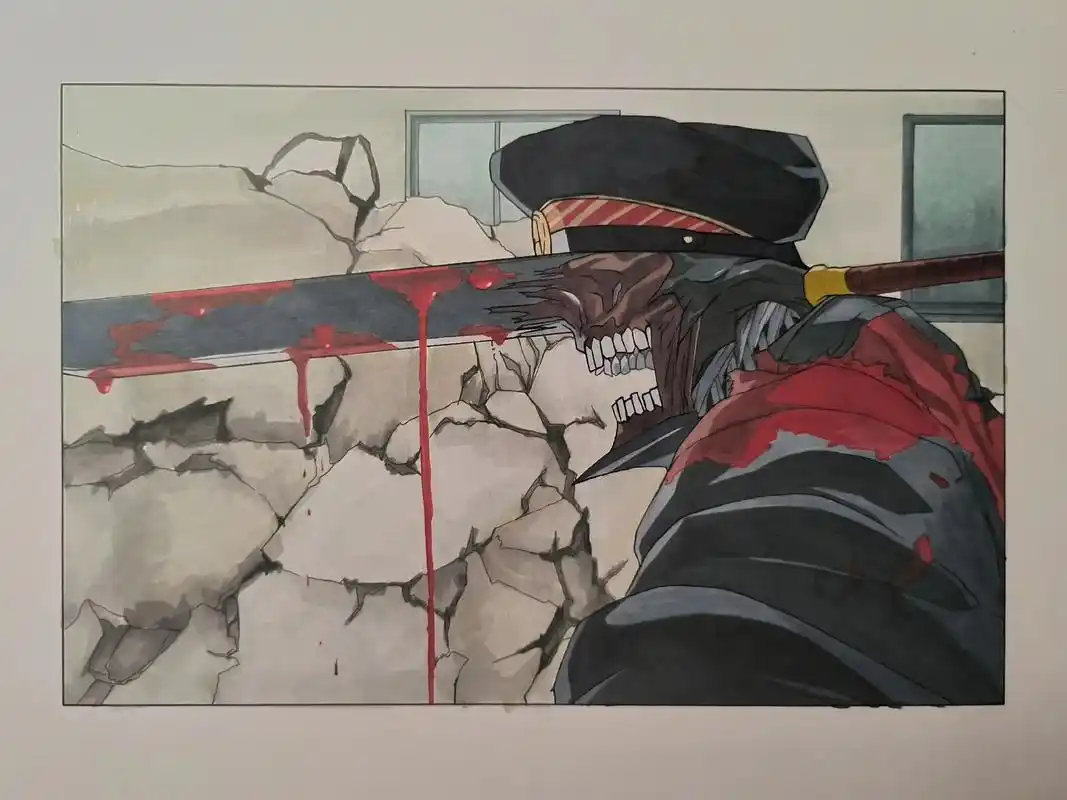 重量级你刀#电锯人 #刀之恶魔 #动漫 #手绘  - 抖音