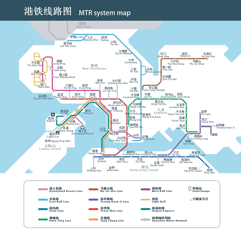 香港这地铁路线在哪查询