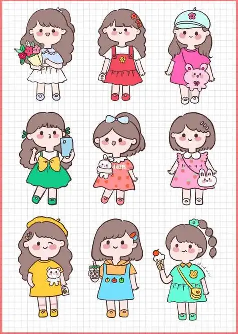 可爱小人女生小人简笔画可爱小人简笔画可爱全身简笔画小人简笔画小人