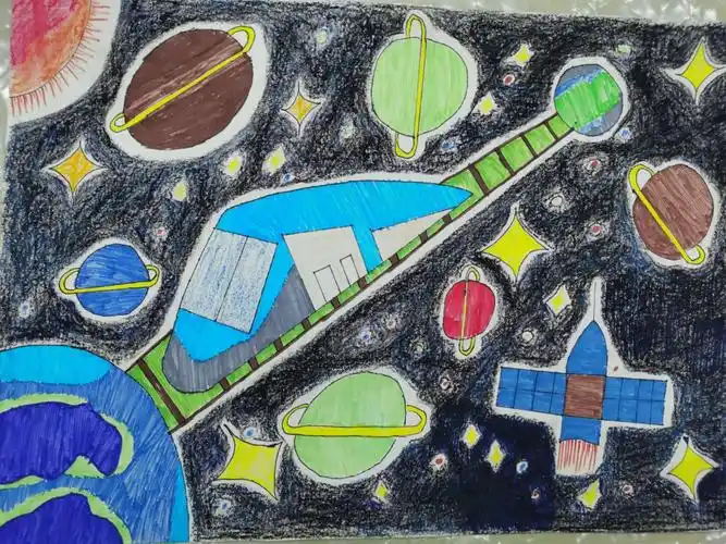 《科技成就梦想 ,艺术描绘未来》——博兴县博奥学校科技绘画展