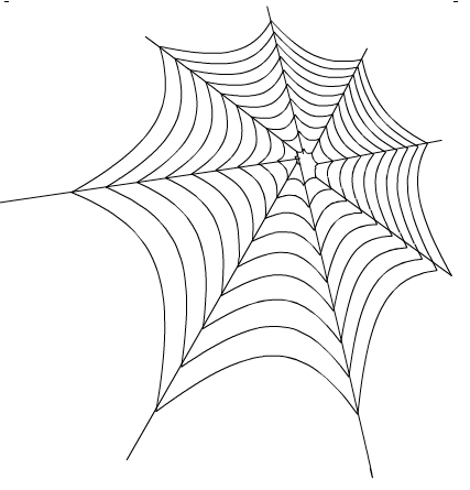 freehand三招两式创建蜘蛛网(1)