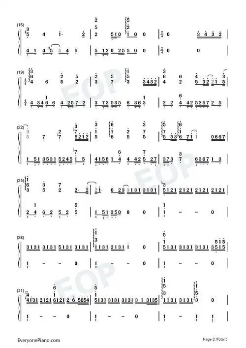 交换余生-林俊杰最新单曲双手简谱预览2-钢琴谱文件(五线谱,双手简谱