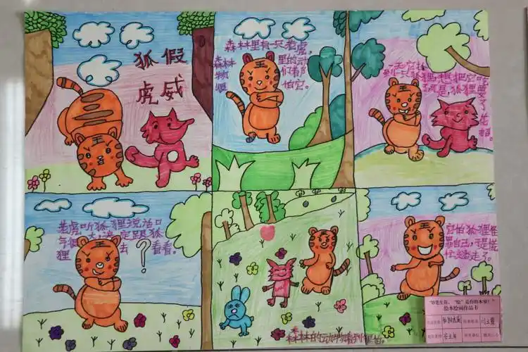 传统的寓言故事《狐假虎威》