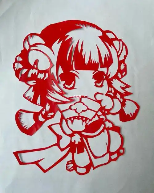 动漫人物刻纸