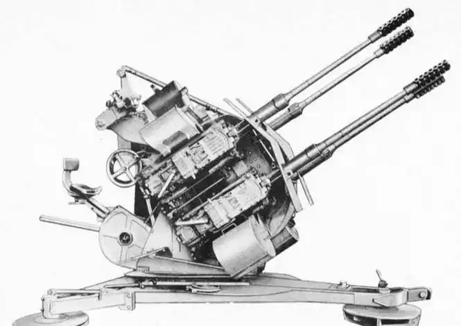 1944年末,30毫米flakvierling 103/38使用mk.103大炮诞生.