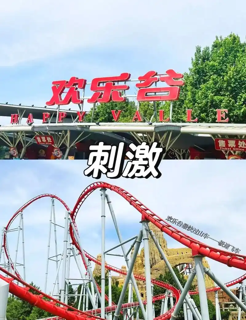 北京欢乐谷游玩攻略.地点:地铁7号线欢乐谷景区站 b 东北口 - 抖音