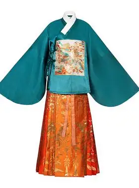 东月棠丹辉明制交领补服7对马面裙