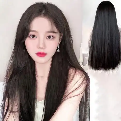 假发片女假发片一片式假发女长直发自然无痕中长发仿真假发接发片