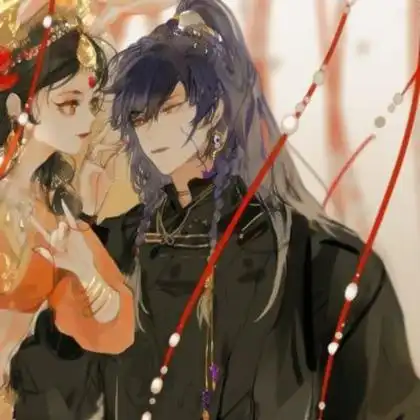 古风情头情侣仙气动漫