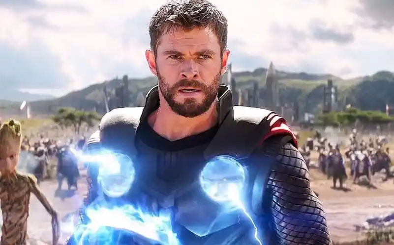 【4k收藏级画质】复联3雷神高能战斗片段