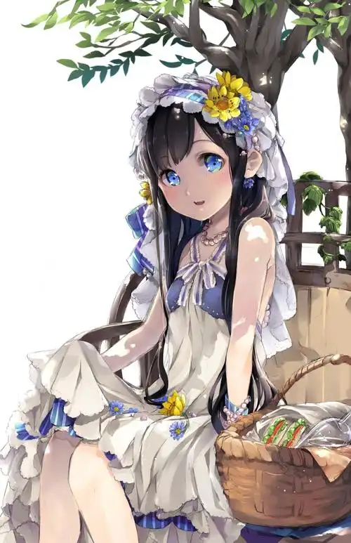 甜美动漫美少女高清手机壁纸