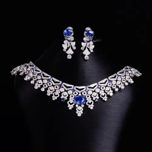 心动的感觉海洋之心蓝宝石套装